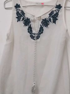 Embroidered Tank Top