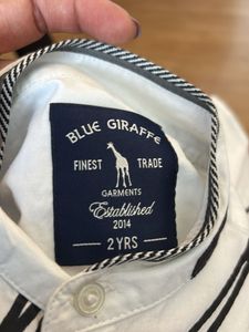Boys White Graphic Shirt