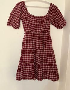 Checked Cotton Dress