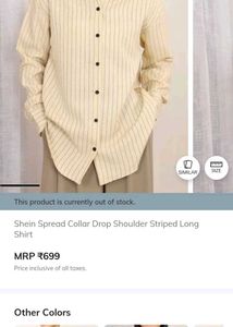 oversized women's Striped Button-Down Shirt