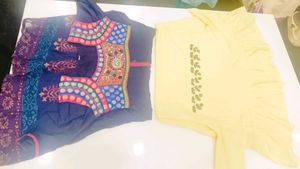 Yellow Floral Top Combo Of 2