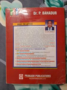 Physical Chemistry By Dr P Bahadur