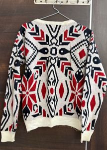 Patterned Knit Sweater