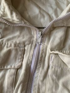 White Cropped Jacket