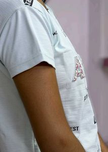 Stylish Blue T-Shirt For Summer
