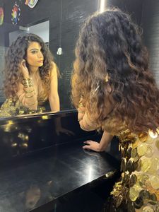 Gold Sequin Party Dress