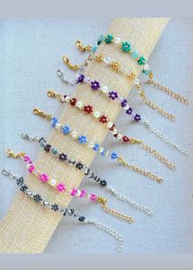 Beaded Flower Bracelet