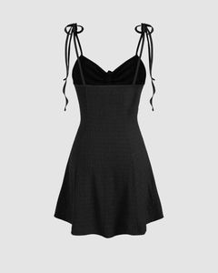 Summertime Casual Black Mini Dress (m)