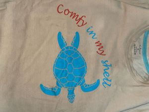 Cute Turtle Graphic Tee and Pyjama set
