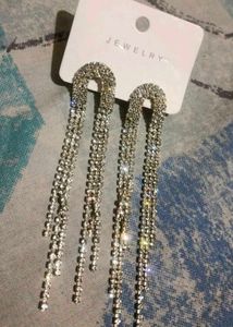Dazzling Rhinestone Dangle Earrings