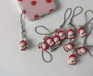 Hello Kitty Strawberry Phone Charm