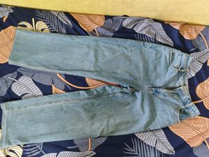 Blue Denim Baggy Jeans