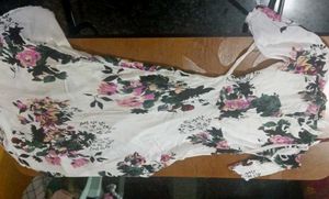 Floral White Dress