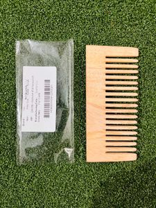 Indalo Pure Neem Wood Detangling Comb for Reducing