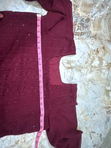 Elegant Maroon Kurta Set