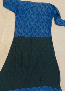 Blue &amp; Black Abaya