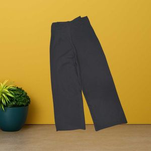 Women black cotton palazo size 28 (O-100)