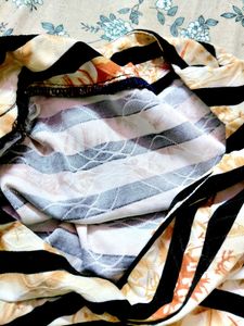 Striped Peplum Top