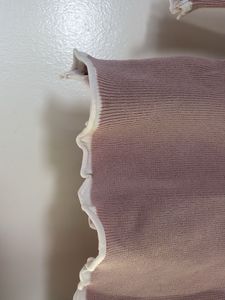 Mauve Ruffle Trim Top