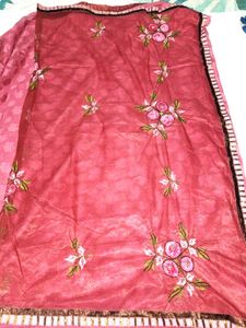 beautiful pink saree 🌺💖make offer✨