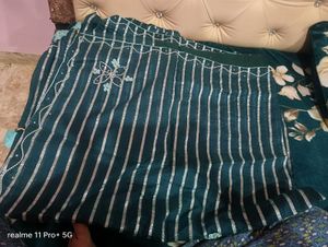 Elegant Striped Saree