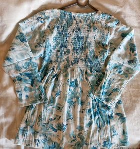 Floral Print Tunic Top