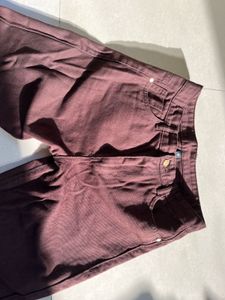 Burgundy Jeans