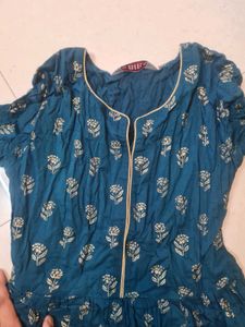 Stylish Teal Ethnic dress