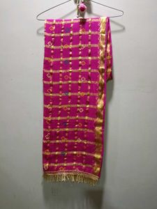 Hot Pink Cotton Dupatta 🩷