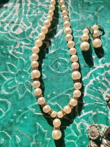 Combo of 5 Earrings and one Moti Necklace