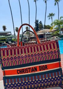 Christian Dior Canvas Tote Bag