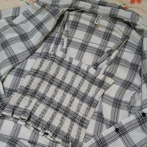 Checked Top &amp; Shirt Set
