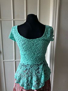Lace Top with Bow