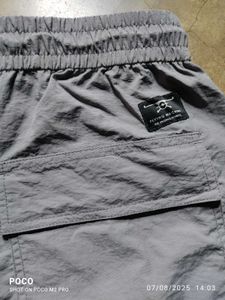 Grey Parachute Cargo For Men