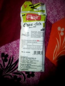 FLAIR EZEE CLICK BALL BLUE PENS