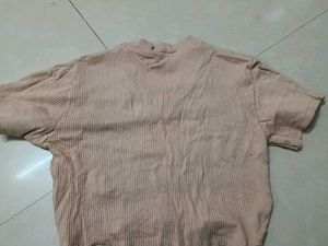 Y2K Pink Ribbed Crop Top