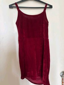 SHORT MINI VELVET DRESS