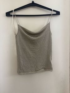 TOPSHOP CUTE METALLIC TOP