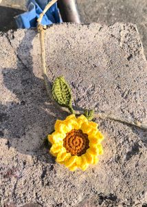 Crochet Sunflower charm