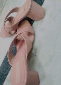 Pink Heeled Sandals