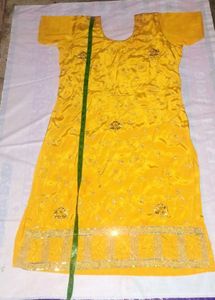 Yellow Salwar Kameez Bottom Silk