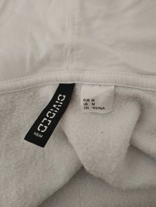 White Cropped Hoodie