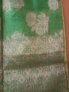 Green Banarasi Silk Dupatta
