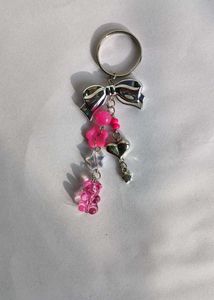 Pink Gummy Bear Keychain