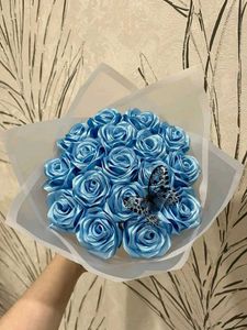 Handmade Ribbon Rose&#39;s Bouquet 🎀✨🌹💐