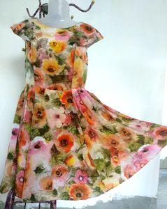 Dreamy Floral Knee Length Dress