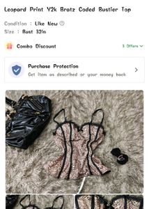 Leopard Print Corset Top