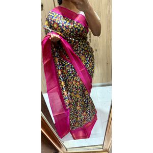Beautiful Floral Print Saree- New