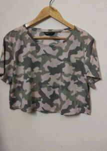 M & S Branded Cargo Print  Top