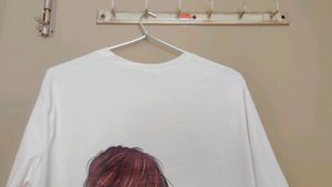White Printed Tee Shirt - Women